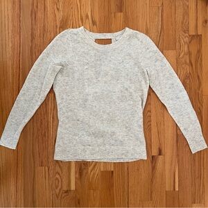 LOFT Petites Wrap Back Sweater | Cream | XSP